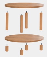 Журнальный столик Trendy Roby Pine Atlantic 70x44x70cm GTR006151 фото №3 — интернет-магазин Desire.md