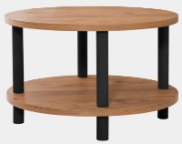 Журнальный столик Trendy Roby Pine Atlantic/Black 70x44x70cm GTR006152 фото №2 — интернет-магазин Desire.md