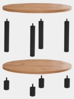 Журнальный столик Trendy Roby Pine Atlantic/Black 70x44x70cm GTR006152 фото №3 — интернет-магазин Desire.md