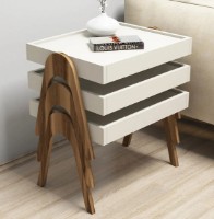 Măsuţă cafea Trendy Roma Walnut/Cream 48x42x35cm GTR000590 3pcs