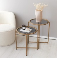 Măsuţă cafea Trendy S406 Gold 60x50x50cm GTR000850 2pcs