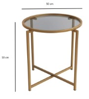 Măsuţă cafea Trendy S407K Gold 50x50x50cm GTR000763 imaginea #3 — magazin online Desire.md