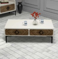 Măsuţă cafea Trendy Samba Cream/Walnut/Black 105x34.6x60cm GTR000637 imaginea #1 — magazin online Desire.md