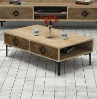 Măsuţă cafea Trendy Samba Oak/Walnut/Black 105x34.6x60cm GTR000638 imaginea #2 — magazin online Desire.md