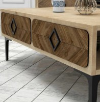 Măsuţă cafea Trendy Samba Oak/Walnut/Black 105x34.6x60cm GTR000638 imaginea #3 — magazin online Desire.md
