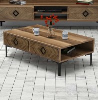 Măsuţă cafea Trendy Samba Walnut/Black 105x34.6x60cm GTR000639 imaginea #2 — magazin online Desire.md