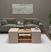 Măsuţă cafea Trendy Sartos Pine Atlantic/Beige 100x40x45cm GTR006176 3pcs