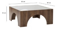 Măsuţă cafea Trendy Seine Walnut 80x80x35cm GTR000861 imaginea #5 — magazin online Desire.md