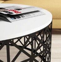 Măsuţă cafea Trendy Selin White/Black 90x38x90cm GTR000666 imaginea #2 — magazin online Desire.md