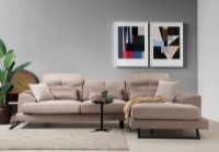 Canapea de colț Trendy Frido L3+Chl Beige R 308x190x92cm GTR003549 imaginea #2 — magazin online Desire.md