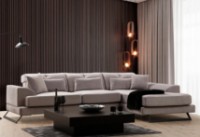 Угловой диван Trendy Frido L3+Chl Light Grey R 304x190x92cm GTR003551 фото №2 — интернет-магазин Desire.md