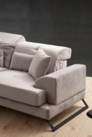 Угловой диван Trendy Frido L3+Chl Light Grey R 304x190x92cm GTR003551 фото №3 — интернет-магазин Desire.md