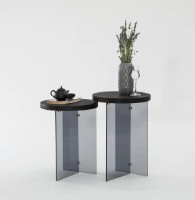 Журнальный столик Trendy Serenity Anthracit/Fume 51x35x35cm GTR000904 2pcs