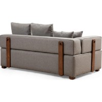 Угловой диван Trendy Gondol 1 L3-CHL Grey 180x105x70cm GTR003622 фото №8 — интернет-магазин Desire.md
