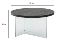 Журнальный столик Trendy Serenity Anthracit 70x70x40cm GTR000898 фото №3 — интернет-магазин Desire.md