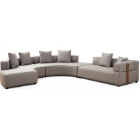 Canapea de colț Trendy Gondol 4 CHL-SOL-CHLSAG-3R Grey 360x300x70cm GTR003680 imaginea #5 — magazin online Desire.md