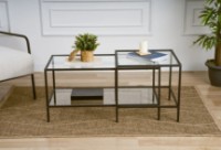 Măsuţă cafea Trendy Sevay Black 90x45x49cm GTR006177 2pcs