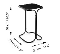 Măsuţă cafea Trendy Shb-001 Black 30x52x30cm GTR006088 imaginea #3 — magazin online Desire.md