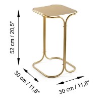 Журнальный столик Trendy Shb-001-B Gold 30x52x30cm GTR006089 фото №3 — интернет-магазин Desire.md