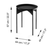 Măsuţă cafea Trendy Shb-002-A Black 44x57x44cm GTR006096 imaginea #3 — magazin online Desire.md