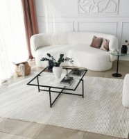 Журнальный столик Trendy Soarele S409 Black 85x85x35cm GTR000813 фото №2 — интернет-магазин Desire.md