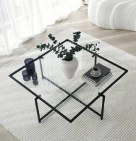 Журнальный столик Trendy Soarele S409 Black 85x85x35cm GTR000813 фото №3 — интернет-магазин Desire.md