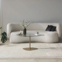 Măsuţă cafea Trendy Soho Gold 85x67x40cm GTR000836