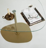 Măsuţă cafea Trendy Soho Gold 85x67x40cm GTR000836 imaginea #3 — magazin online Desire.md