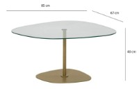 Măsuţă cafea Trendy Soho Gold 85x67x40cm GTR000836 imaginea #4 — magazin online Desire.md