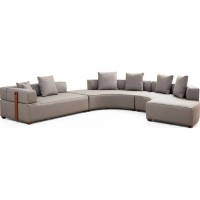 Canapea de colț Trendy Gondol 4 CHL-SOL-CHL-SAG-3R Grey 360x300x70cm GTR003681 imaginea #4 — magazin online Desire.md