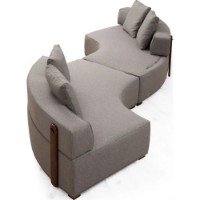 Canapea de colț Trendy Gondol 5 CHL-SAG-CHL-SAG Grey 380x105x70cm GTR003648 imaginea #4 — magazin online Desire.md