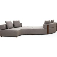 Canapea de colț Trendy Gondol 5 CHL-SAG-CHL-SAG Grey 380x105x70cm GTR003648 imaginea #6 — magazin online Desire.md