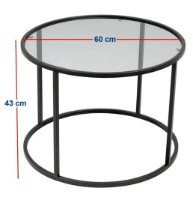 Măsuţă cafea Trendy Startis Black 60x43x60cm GTR006135 imaginea #3 — magazin online Desire.md