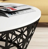 Măsuţă cafea Trendy Stil White/Black 90x38x90cm GTR000684 imaginea #3 — magazin online Desire.md