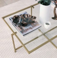 Măsuţă cafea Trendy Sun S410 Gold 94x64x35cm GTR000810 imaginea #3 — magazin online Desire.md