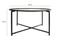 Журнальный столик Trendy Sun S403 Black 83x83x40cm GTR000815 фото №3 — интернет-магазин Desire.md