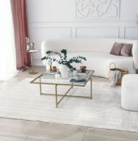 Măsuţă cafea Trendy Sun S411 Gold 85x85x35cm GTR000814