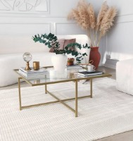 Măsuţă cafea Trendy Sun S411 Gold 85x85x35cm GTR000814 imaginea #2 — magazin online Desire.md