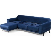 Угловой диван Trendy Image Chl-3R Navy Blue L 287x169x85cm GTR003345 фото №7 — интернет-магазин Desire.md