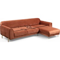 Canapea de colț Trendy Imagine L3-Chl Cinnamon R 287x169x85cm GTR003398 imaginea #7 — magazin online Desire.md