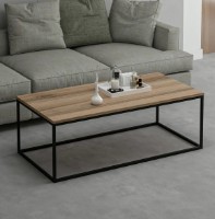 Журнальный столик Trendy Tigru Walnut/Black 120x42x60cm GTR003737