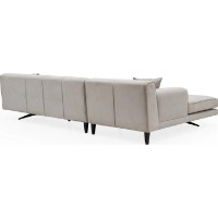 Угловой диван Trendy Jivago Chl-2R Beige L 308x198x78cm GTR003478 фото №4 — интернет-магазин Desire.md
