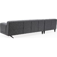Canapea de colț Trendy Jivago Chl-2R Grey L 308x198x78cm GTR003479 imaginea #4 — magazin online Desire.md