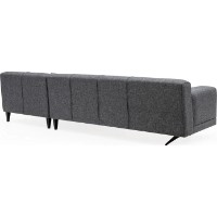 Угловой диван Trendy Jivago L2-Chl Grey R 308x198x78cm GTR003557 фото №7 — интернет-магазин Desire.md