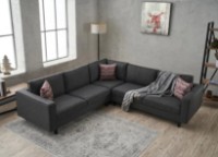 Угловой диван Trendy Kale Anthracit 258x258x83cm GTR003692 фото №2 — интернет-магазин Desire.md