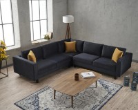 Угловой диван Trendy Kale Anthracit 258x258x83cm GTR003695 фото №7 — интернет-магазин Desire.md