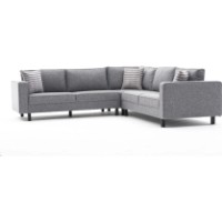 Canapea de colț Trendy Kale Grey 258x258x83cm GTR003694 imaginea #4 — magazin online Desire.md