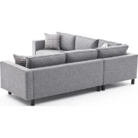 Canapea de colț Trendy Kale Grey 258x258x83cm GTR003694 imaginea #7 — magazin online Desire.md