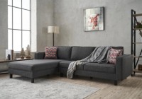 Угловой диван Trendy Kale Linen Anthracit L 258x187x83cm GTR003515