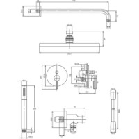 Душевой набор Omnires SYSY35GR фото №2 — интернет-магазин Desire.md